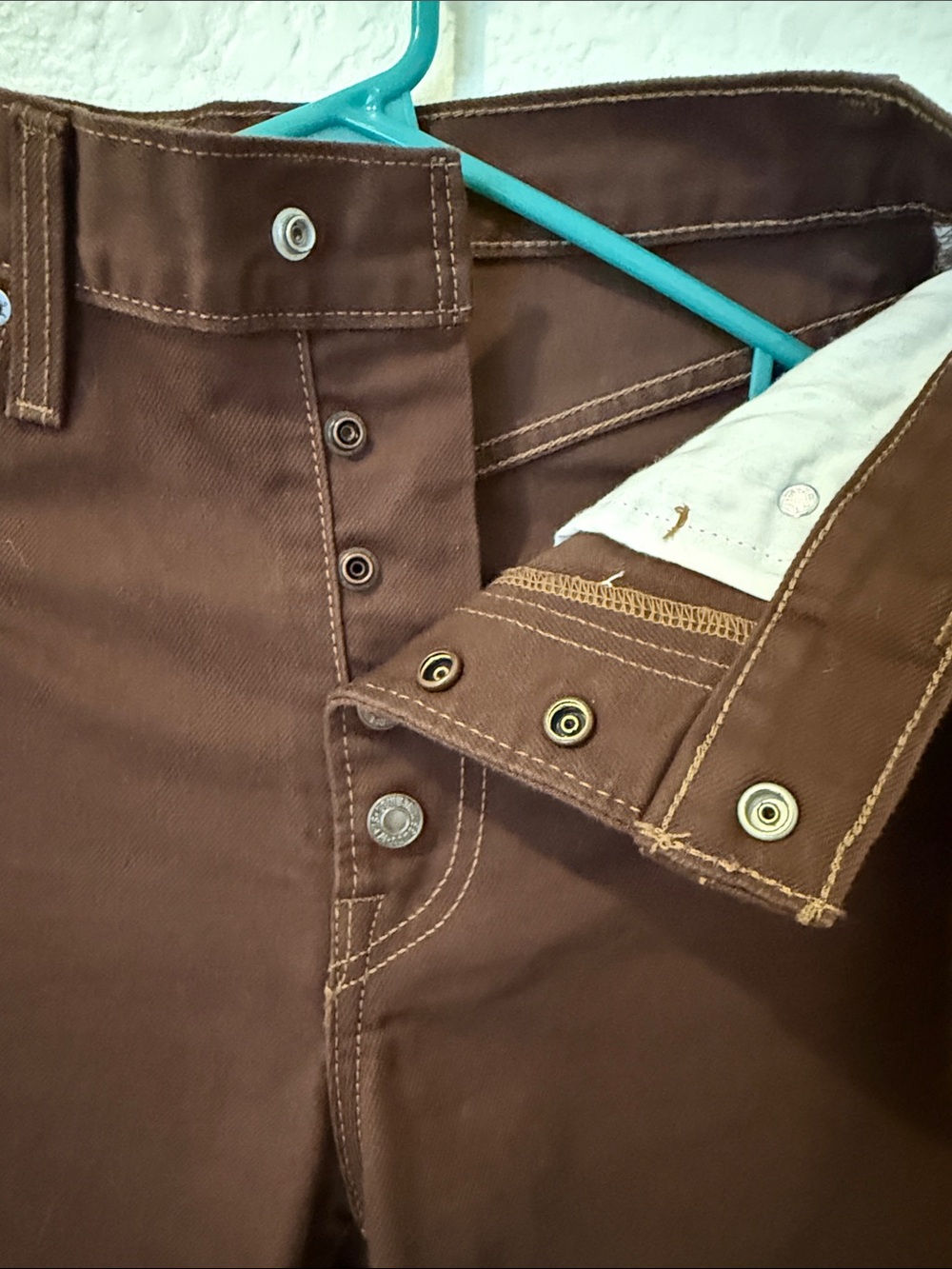 Levi's Ribcage Straight Ankle Jeans - Chocolate Brown - Picture 6 of 6
